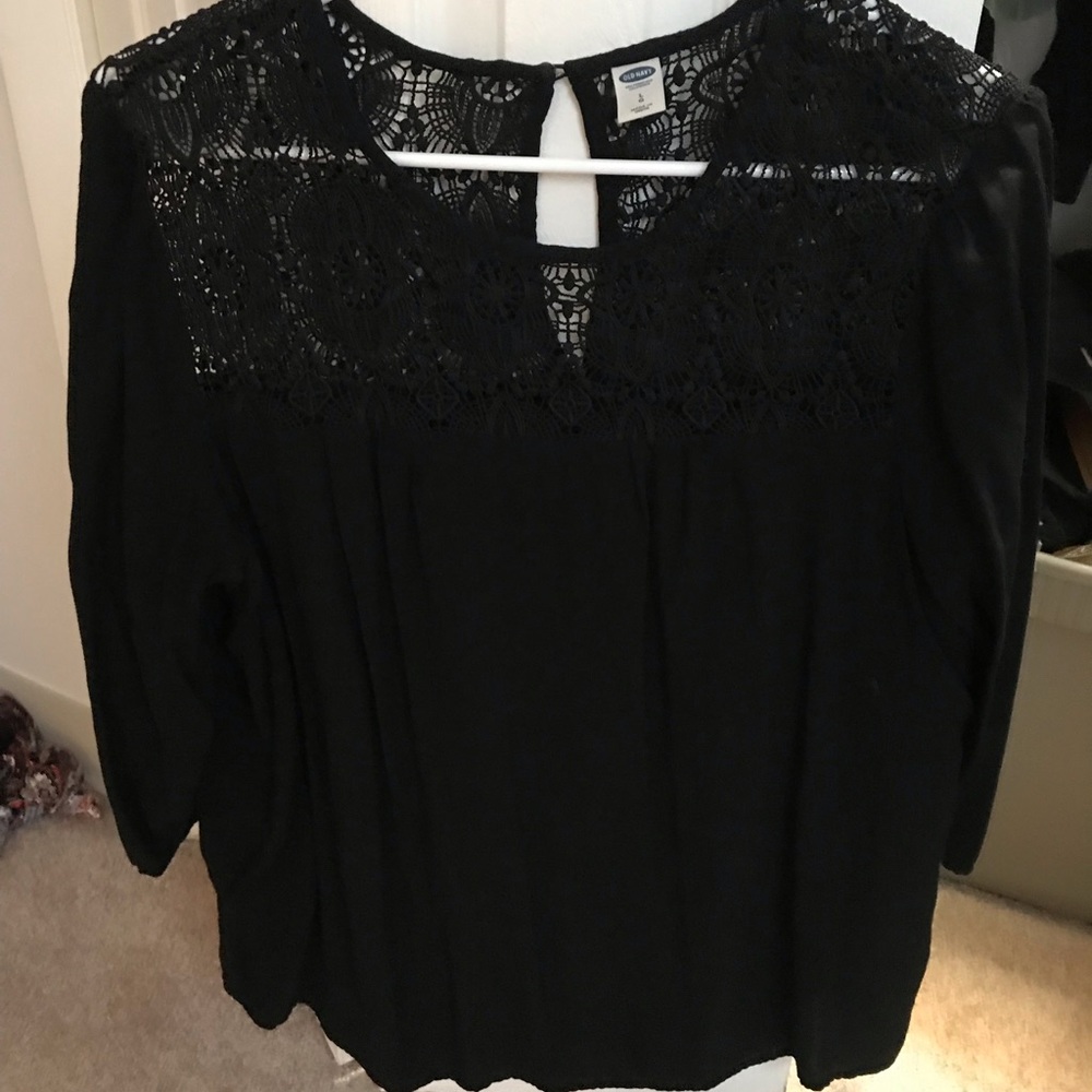 Old navy black flowy blouse